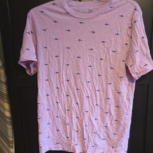 George Lavender Shark Pattern T-Shirt